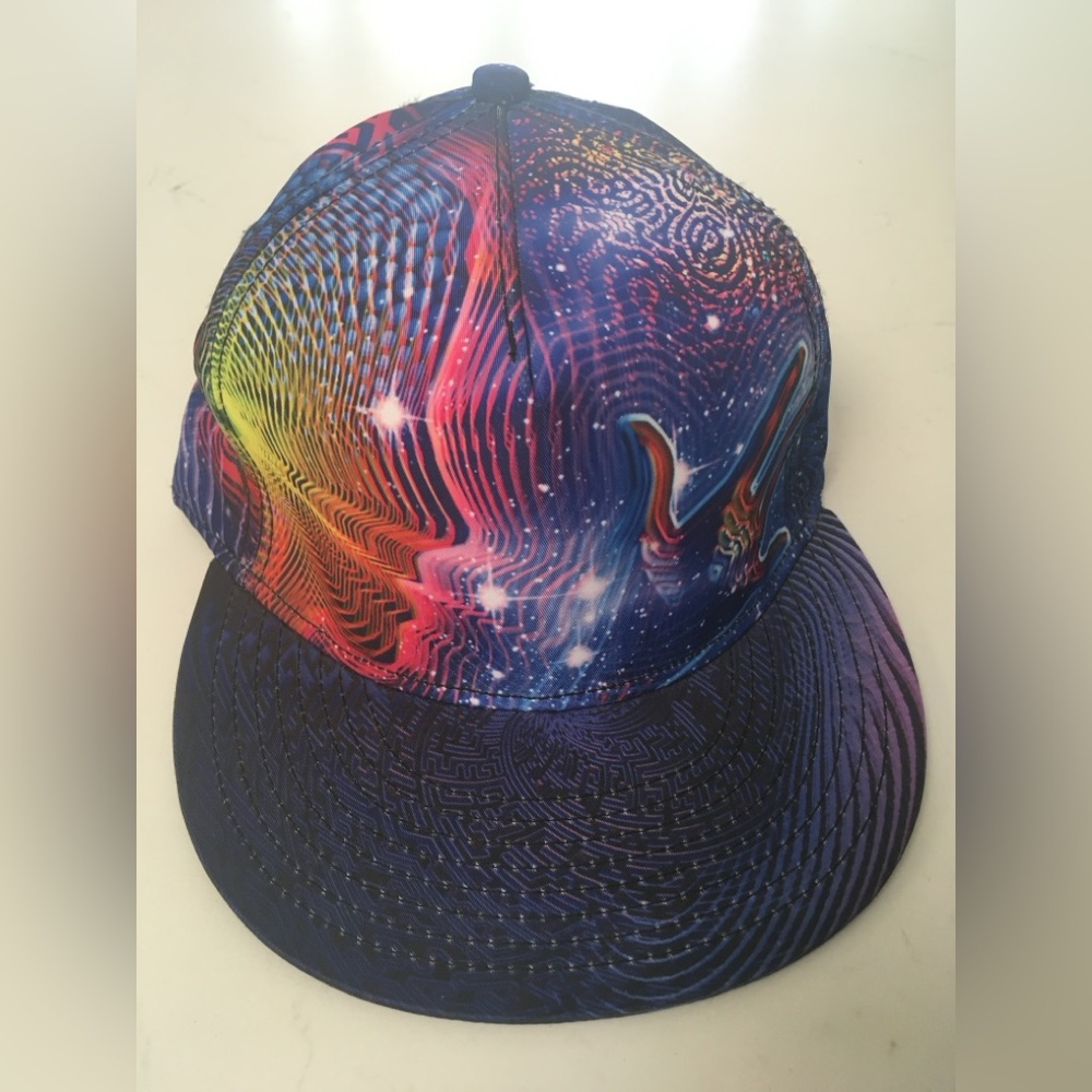 Alternative Intelligence Psychedelic Hat Flat Sac… - image 3